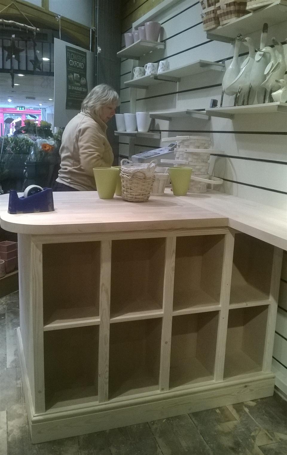 New shop counters going in.